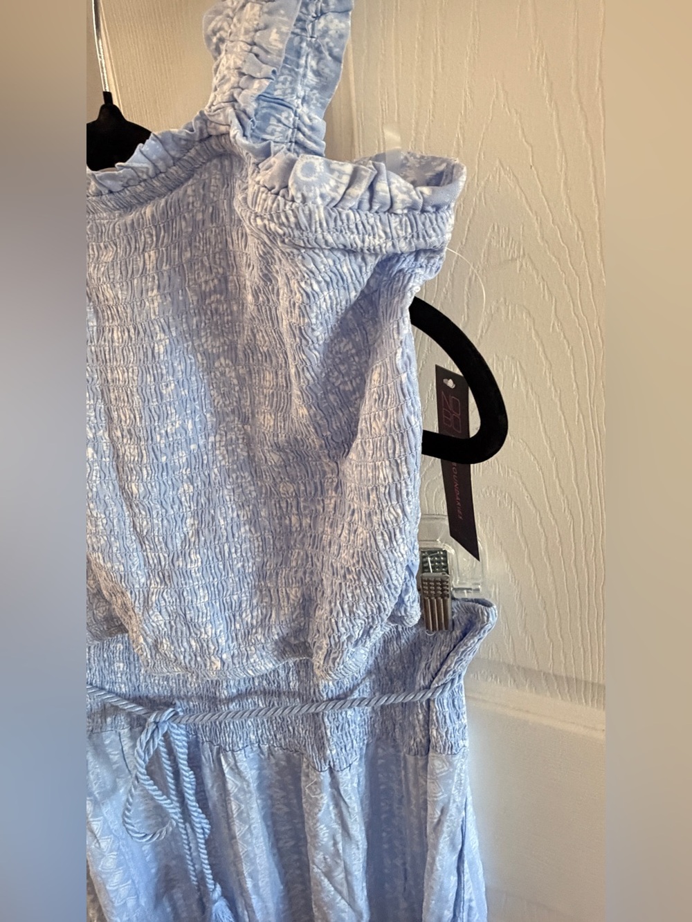No Boundaries Light Blue Boho Two Piece Maxi Skirt Set size L (11-13) - Picture 3 of 6